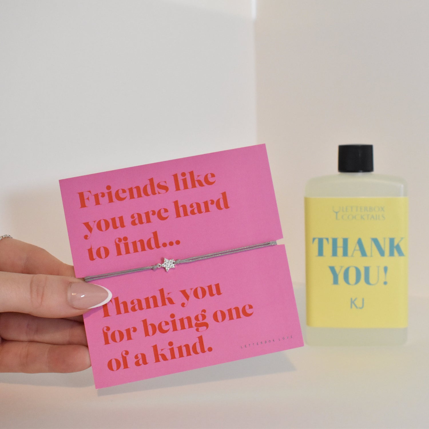 Personalised Thank you Mini Cocktail with Bracelet