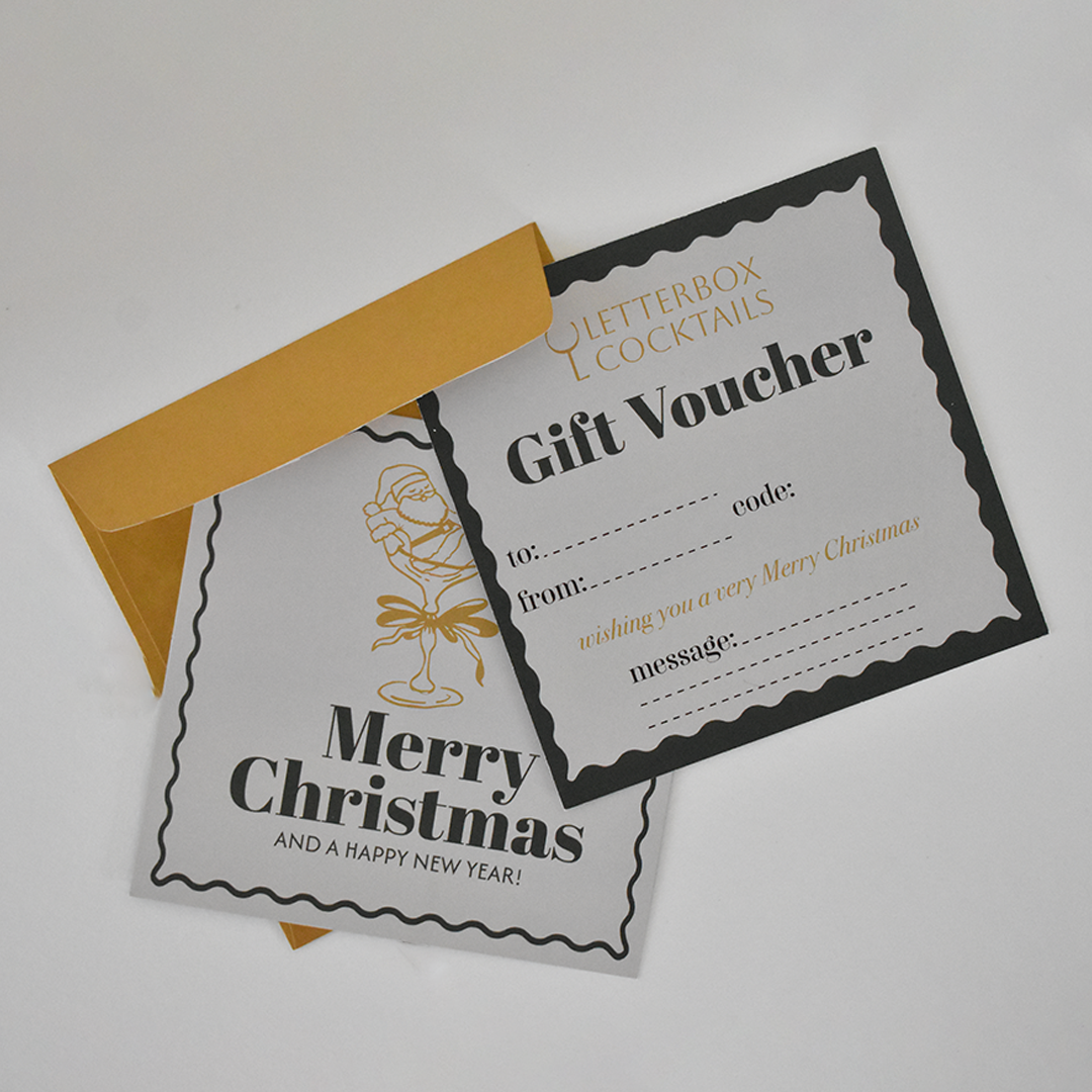 Christmas Cocktail Gift Card - The Ultimate Letterbox Gift for Cocktail Lovers