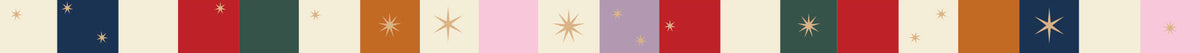A horizontal strip of multiple small rectangular color blocks in navy, red, green, orange, pink, beige, and purple on a white background.