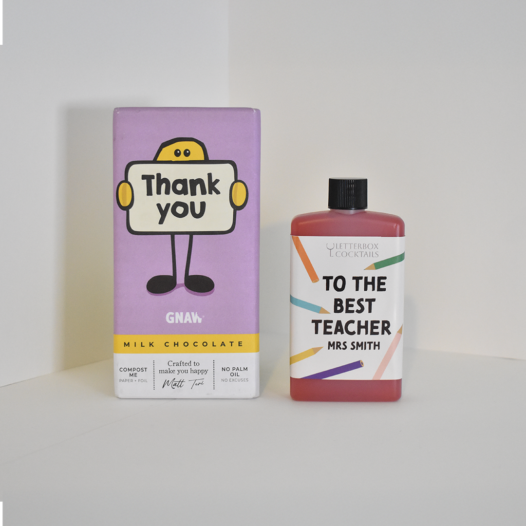 Teacher Thank You Mini Cocktail and Chocolate