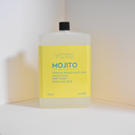Bottle of Letterbox Cocktails Mojito mix on a white background