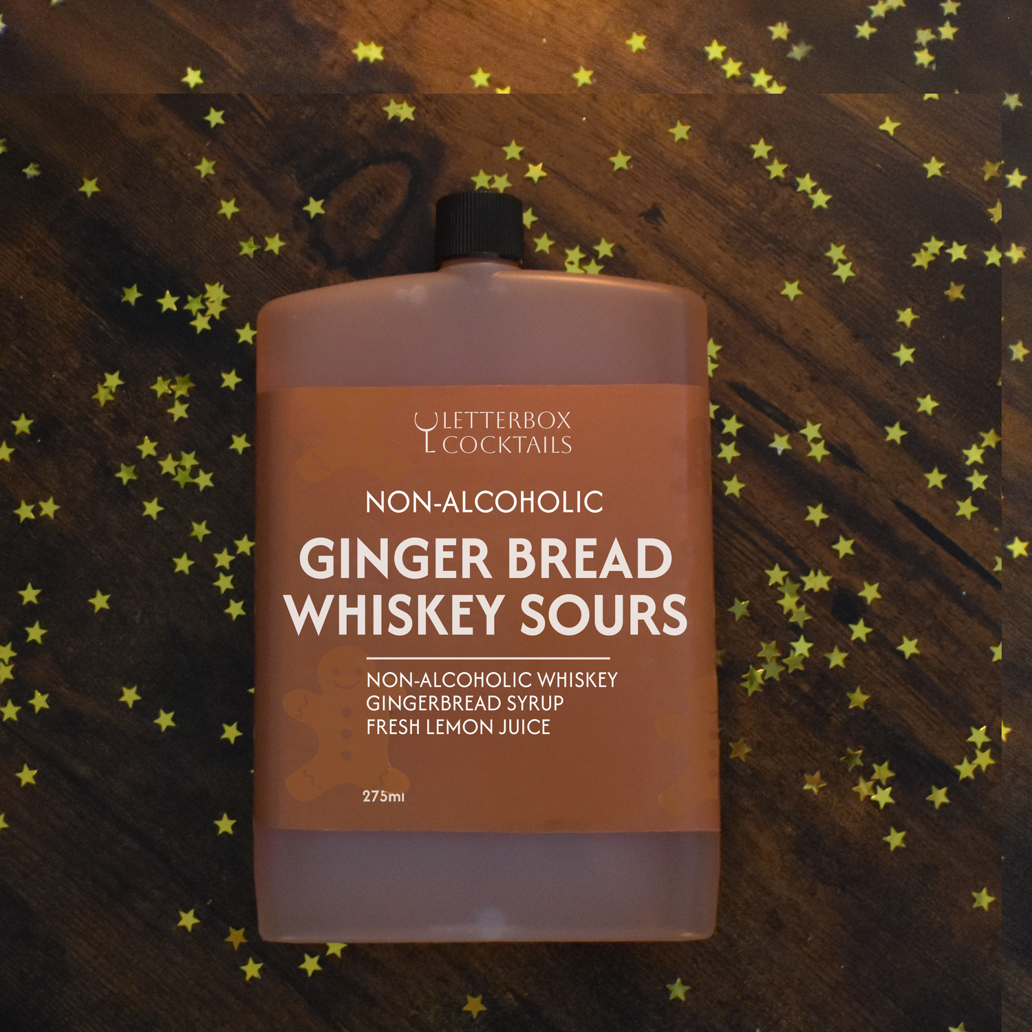 Non-alcoholic Gingerbread Whiskey Sour
