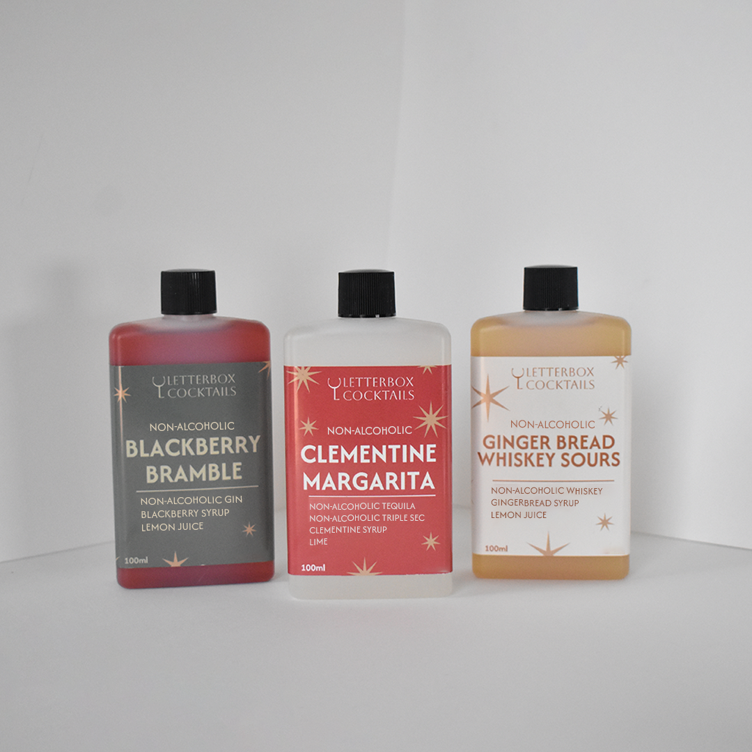 Non-Alcoholic Christmas Cocktails Trio - Festive Minis Gift Box