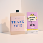 Personalised letterbox cocktails thank you cocktail and thank you chocolate 