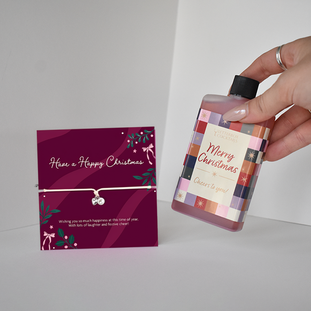 Secret Santa Gift Box – Christmas Cocktail & Bracelet Set