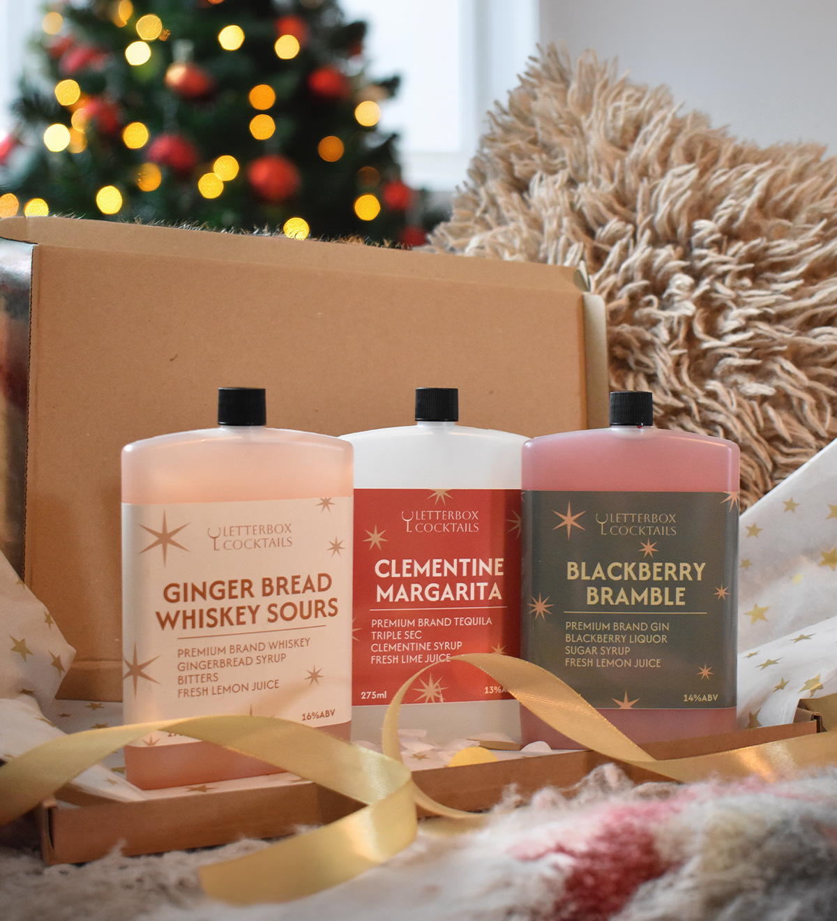 Christmas Cocktails Trio Box - Large Alcoholic Gift Set (3 Bottles)