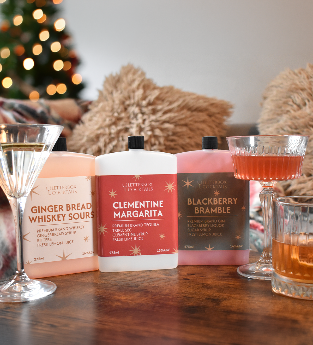 Christmas Cocktails Trio Box - Large Alcoholic Gift Set (3 Bottles)