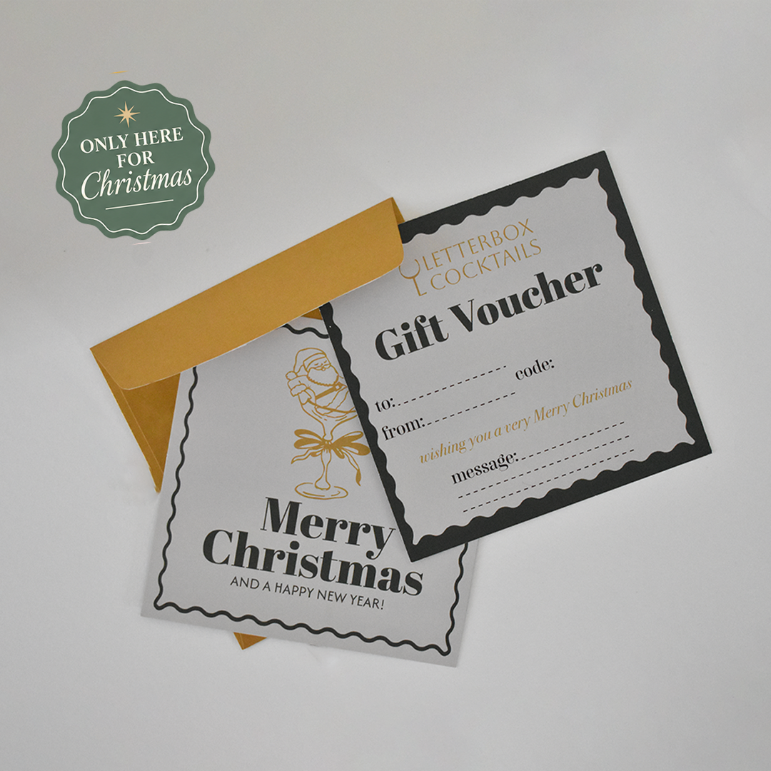 Christmas Cocktail Gift Card - The Ultimate Letterbox Gift for Cocktail Lovers