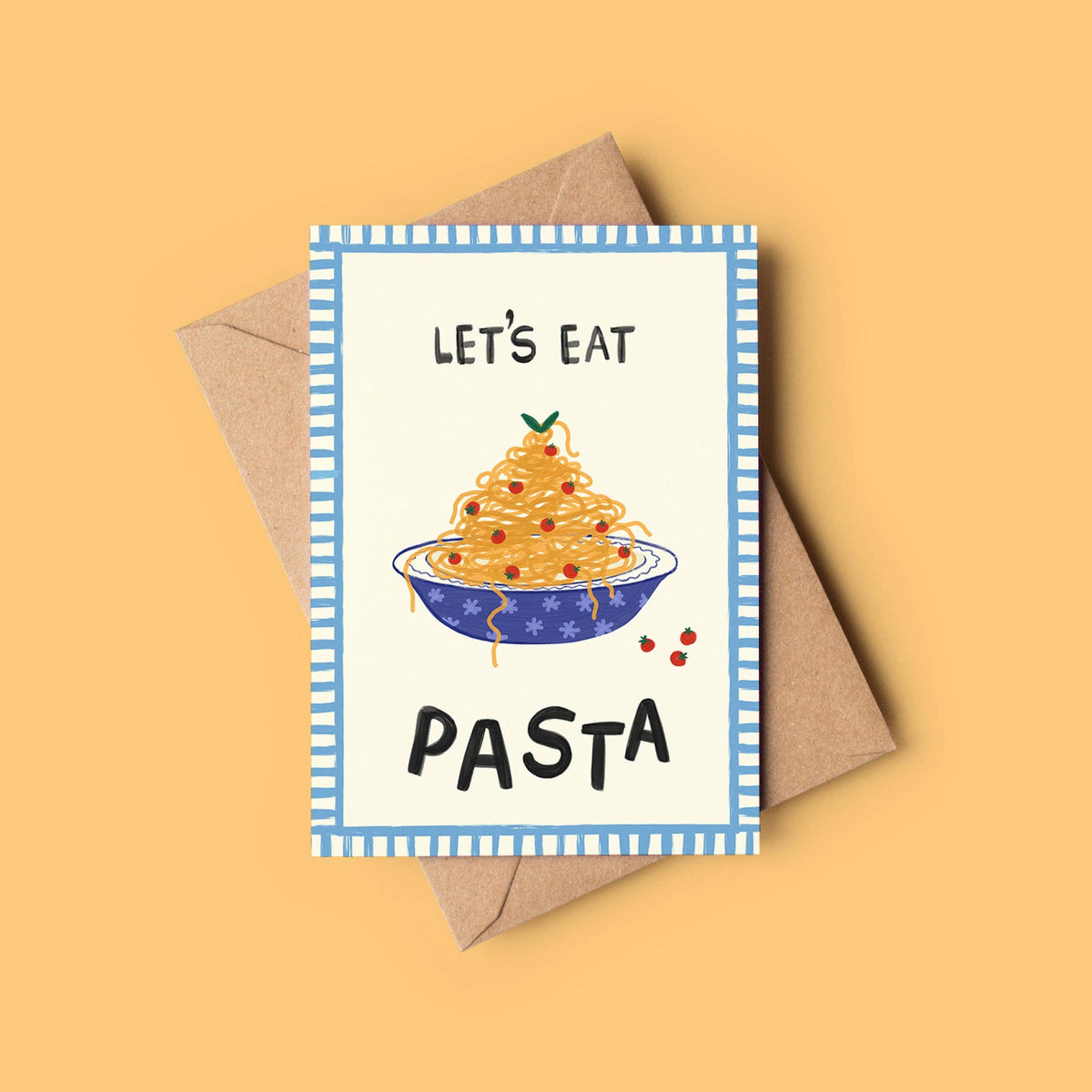 Let’s Eat Pasta Foodie Birthday Card